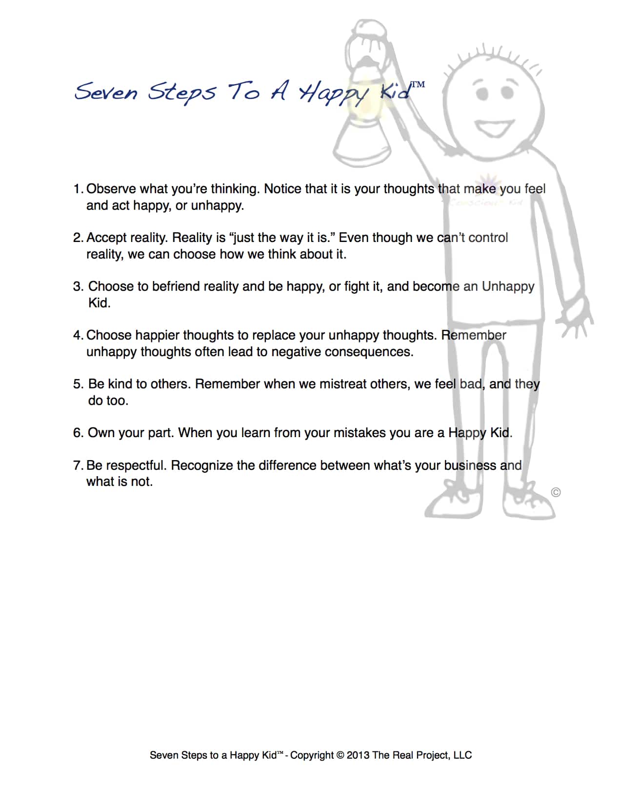 Seven Steps To A Happy Kid